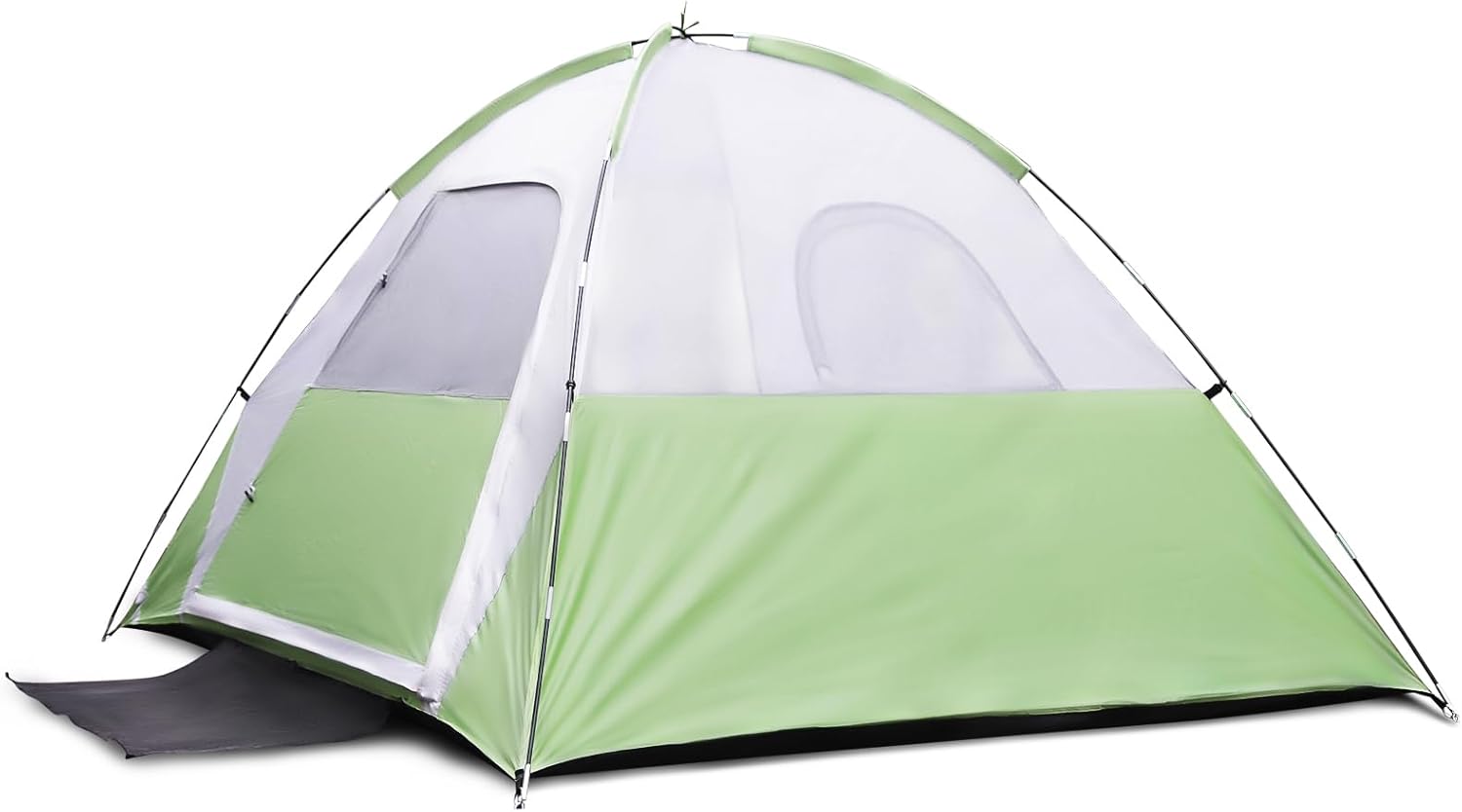 5 Person Camping Tent, Portable Backpacking Tent with Removable Rainfly, Floor Mat, 3 Mesh Walls & Zippered Doors, Carrying Bag, Family Dome Tent for Camping, Hiking, Traveling, Picnic - Image 2