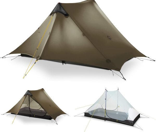 2 Person Double Wall Tent for Backpacking Hiking Bikes Canoes